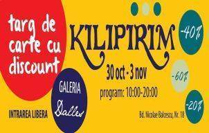 KILIPIRIM, cel mai important târg de carte cu discount, va avea loc peste o săptămână la Galeria Dalle