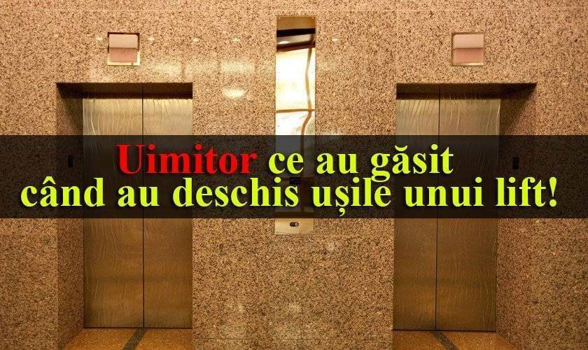 Uimitor ce au găsit când au deschis ușile unui lift! Toată lumea a rămas șocată