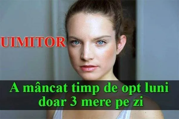 Uimitor! Această tânără de 18 ani a mâncat timp de opt luni doar 3 mere pe zi! Iată cum arată după cinci ani