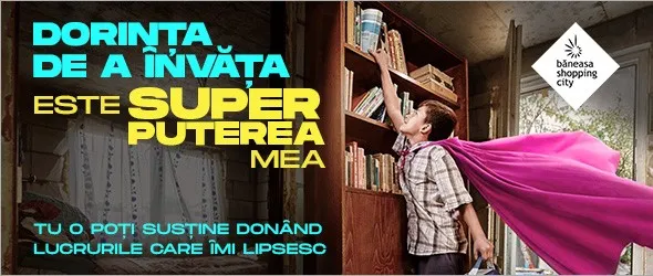 Băneasa Shopping City și Asociația Banca de Bine anunță cea de-a treia ediție a campaniei ,,Școala fără pauză”