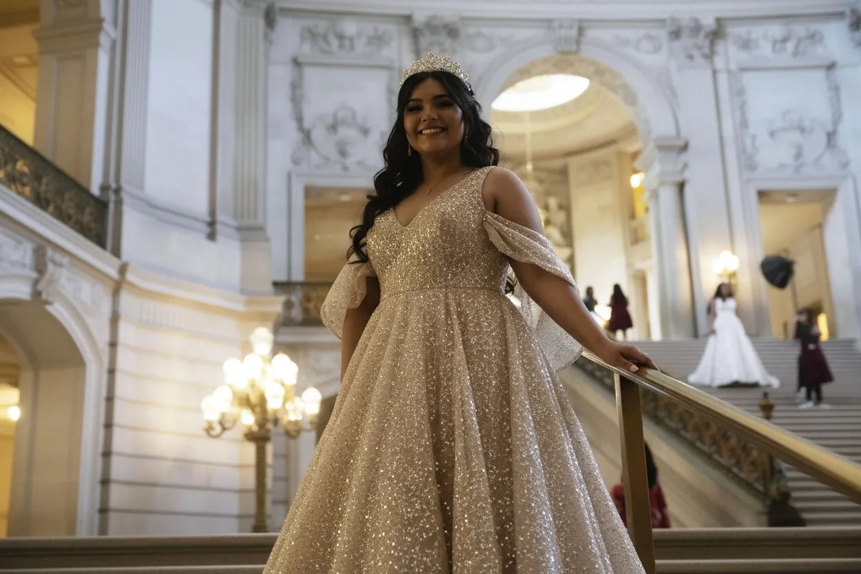 Primăria din San Francisco, loc de poveste pentru fotografiile de quinceañera