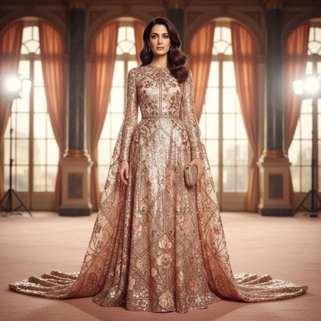 Amal Clooney a schimbat două rochii elegante la Festivalul de Film de la Londra