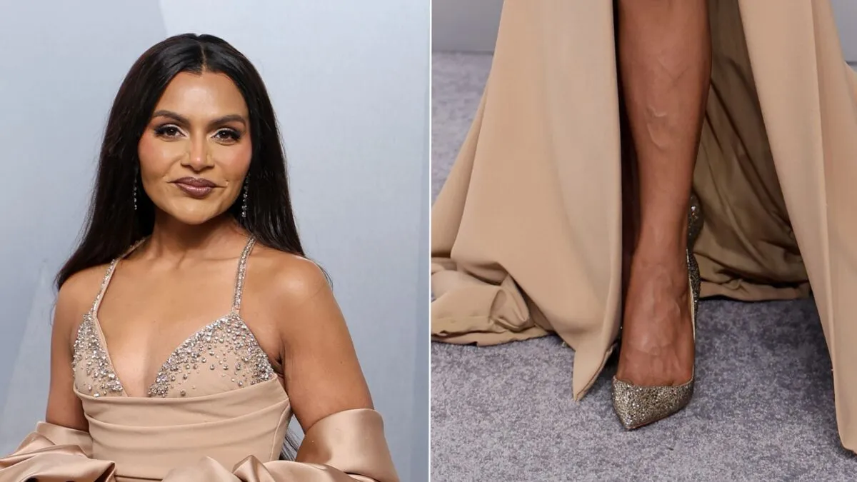 Mindy Kaling a ales pantofi Louboutin cu cristale pentru petrecerea Vanity Fair 2026