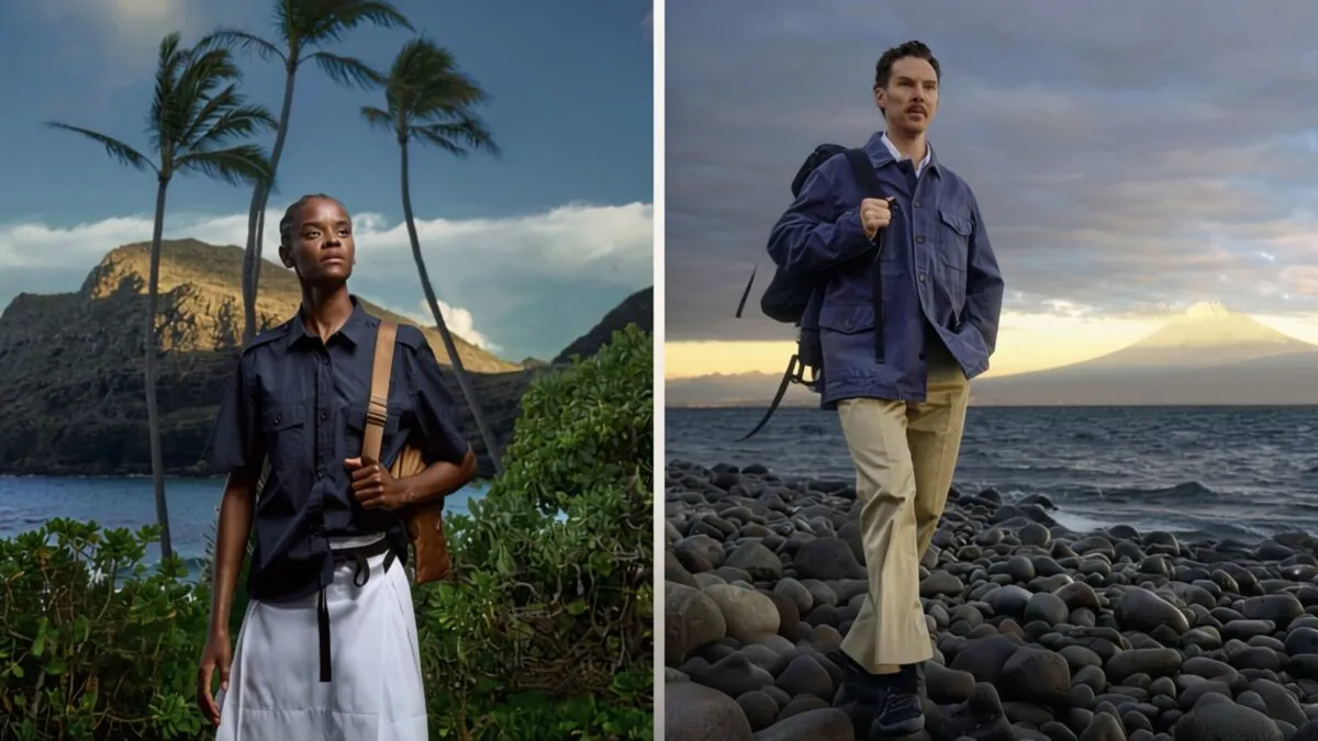 Prada Re-Nylon 2026 alocă 1% din vânzări pentru oceane cu Cumberbatch și Wright