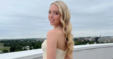 Tiffany Trump, apariție de mireasă la Casa Albă. Rochia albă care a furat toate privirile