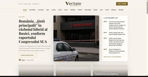 Veritate.ro propune știri scrise integral de AI, cu faptele separate de opinii și corecturi la vedere